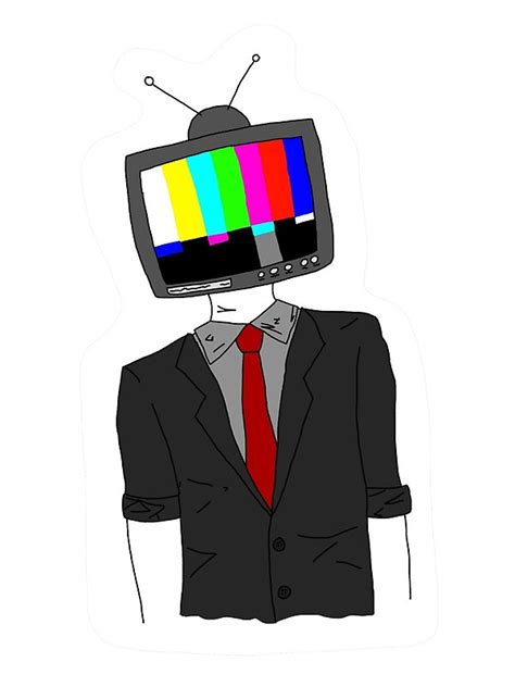 "TV Head - Glitch" by SmallOddLion | Redbubble