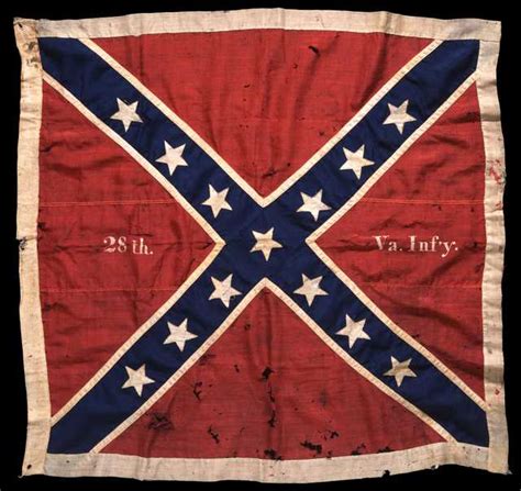 Battle flag of the Twenty-Eighth Virginia Volunteer Infantry Regiment ...