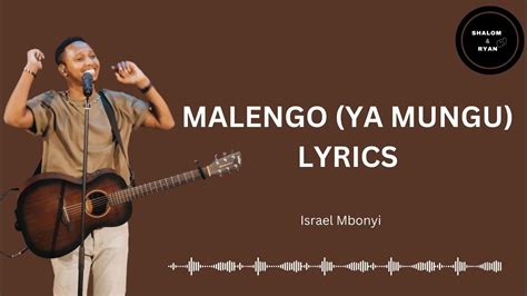 Israel Mbonyi - Malengo (Ya Mungu) Lyrics - YouTube