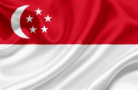 Singapore waving flag stock image. Image of design, painting - 149803477