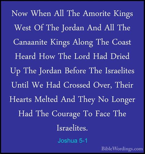 Joshua 5 - Holy Bible English - BibleWordings.com