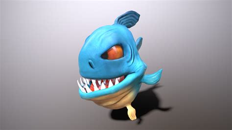 ArtStation - cartoon piranha