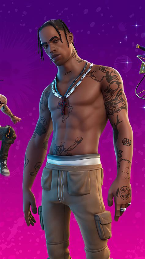 Fortnite Travis Scott Wallpaper - Free Wallpapers for Apple iPhone And Samsung Galaxy.