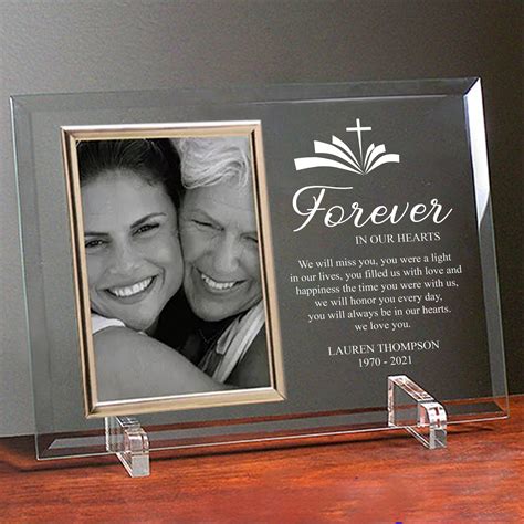 Glass Memorial Photo Frame – Best Gifts Personalized