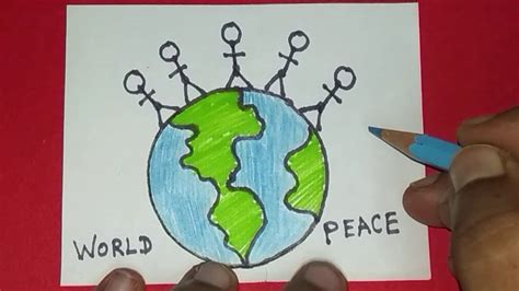 World Peace Day Drawing Easy ~ World Peace Day Drawing Easy Step By Step /international Peace ...