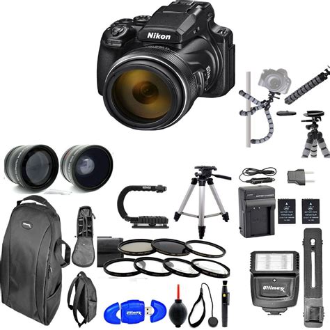 Nikon Coolpix P1000 16MP 125x Super-Zoom Digital Camera + Lens Complete 77mm HD 8K Accessory kit ...