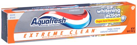 Aquafresh Extreme Clean Toothpaste Whitening Mint Experience - 5.6 OZ ...