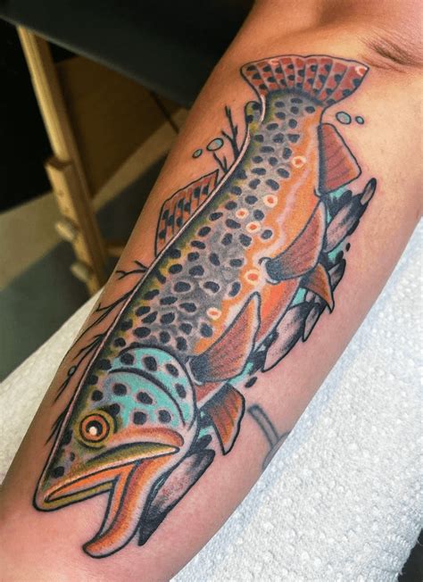 Trout Tattoo Design Images (Trout Ink Design Ideas) Salmon Tattoo, Trout Tattoo, Tattoo Images ...