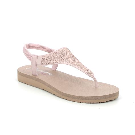 Skechers Meditation Moon 32919 BLSH Blush Pink Flat Sandals