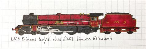 LMS Princess Royal class 6201 Princess Elizabeth by drawing425 on DeviantArt