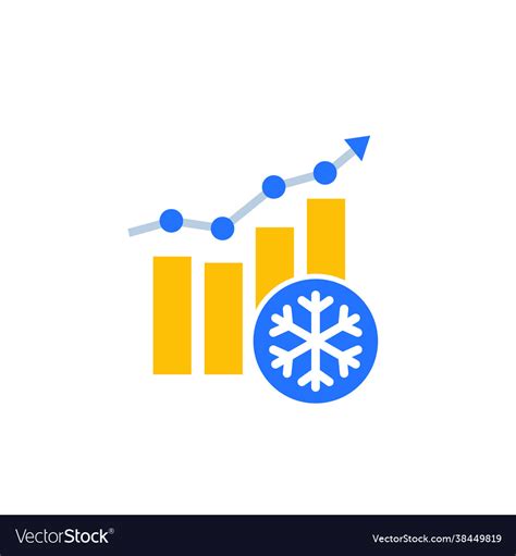 Freeze level monitoring icon on white Royalty Free Vector