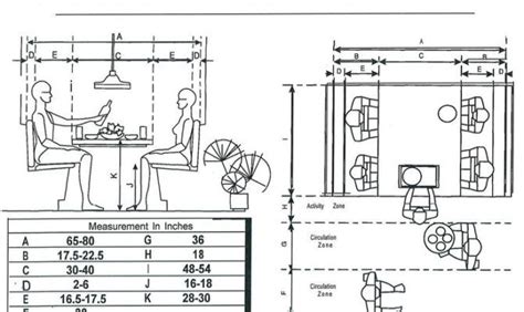 Measurements Breakfast Booth Floor Plans Booths Tables Bars Restaurant ...