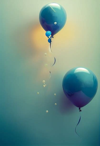 Free Blue Balloons Background Image