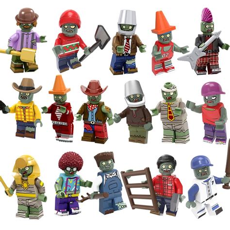 Zombies Set Plants vs. Zombies Minifigures Lego Compatible Halloween Set