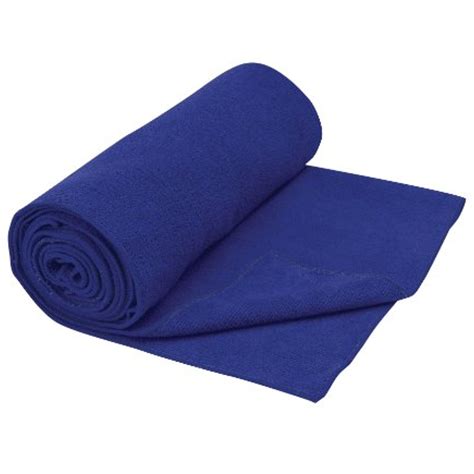 a blue yoga mat rolled up on top of each other