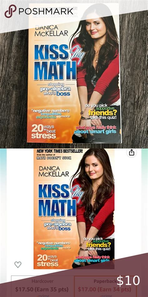 Danica McKellar Kiss My Math Book in 2022 | Math books, Mckellar, Pre ...