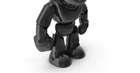 Black Toy Robot Neutral Pose, 3D - Envato Elements