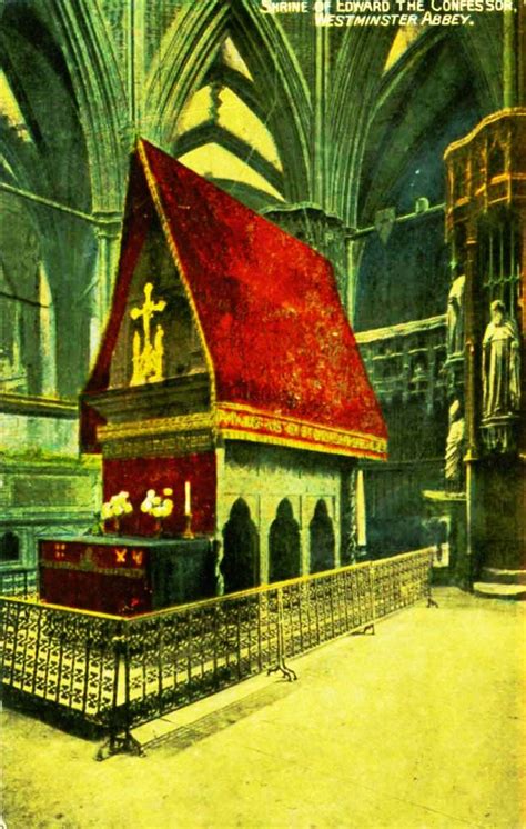 Shrine Of Edward The Confessor, Westminster Abbey. #postcards | Shrine, Postcard, Vintage postcards