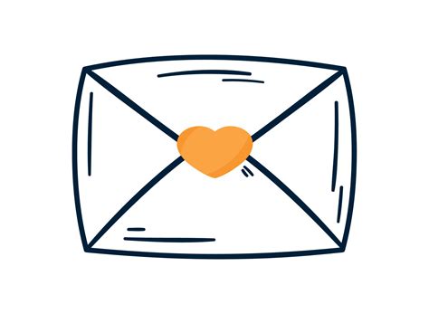 love letter envelope 11456912 Vector Art at Vecteezy