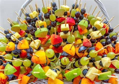 Fruits Served on the Stick. Stock Photo - Image of green, drinks: 135264378