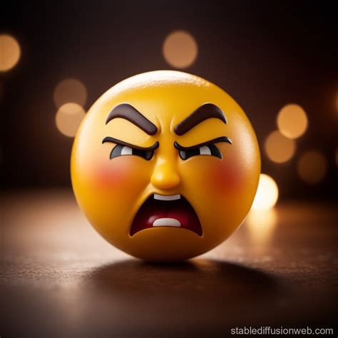 Angry Emoji Expression | Stable Diffusion Online