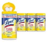 Lysol Disinfecting Wipes, Lemon and Lime Blossom, 80/Canister, 4/Pack ...