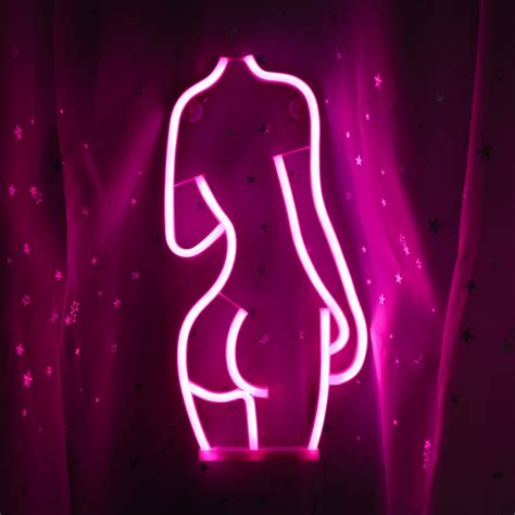Buy ENUOLI LED Lady Neon Sign Bar Light Sign Sexy Lady Night Neon Light Sign 41.5cm*20cm Wall ...