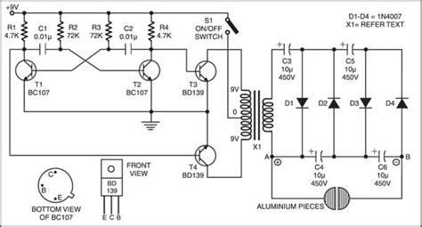 Electric Shock Gun | Detailed Circuit Diagram Available