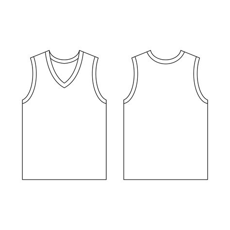 Template jersey basketball v-neck vector illustration flat design ...