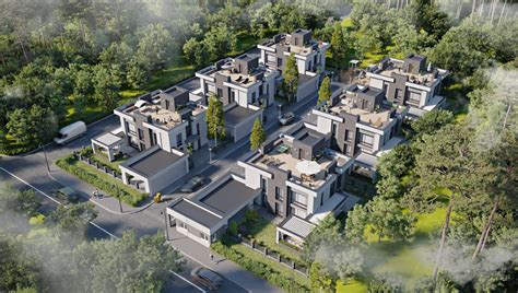 3D Architectural Aerial Rendering - XO3D