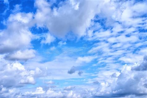 The Bright Blue Sky in the Summer Midday Stock Photo - Image of nature ...