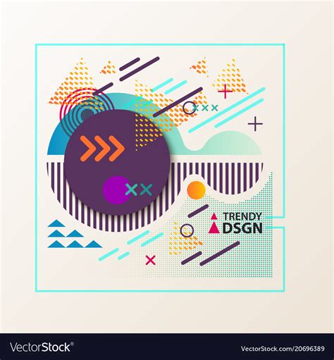 Abstract geometric shapes for modern design Vector Image