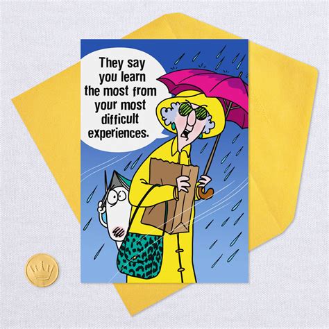 Maxine™ Rainstorm Funny Encouragement Card - Greeting Cards - Hallmark