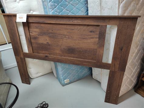 Rustic Oak Finish Queen Headboard | Roth & Brader Furniture