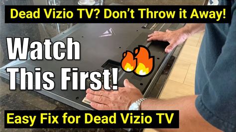 How to Fix a Dead Vizio TV No Power! - YouTube