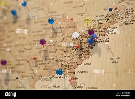 Usa wall map hi-res stock photography and images - Alamy