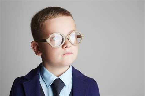 Premium Photo | Funny child in glasses