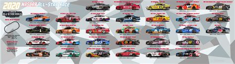 All paint schemes for the All-Star Race (that were published on NASCAR.com) compiled in one ...