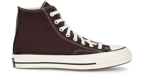 Converse Chuck 70 Dark Brown Canvas Hi-top Sneakers | Lyst UK