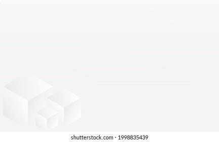 White Cube Vector Simple Background 3d Stock Vector (Royalty Free) 1998835439 | Shutterstock