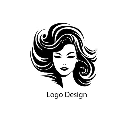 Premium Vector | Beautiful hairstyle lady logo vector design