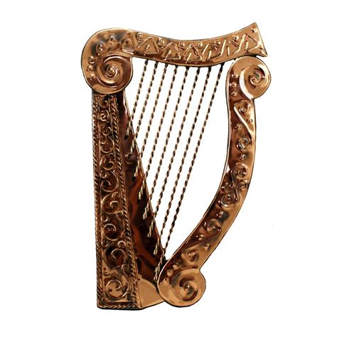 Irish Harp Copper Wall Art ☘ Totally Irish Gifts made in Ireland