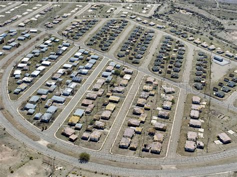 aerial view Ghost town, Eagle Mountain, Riverside county, California, USA.