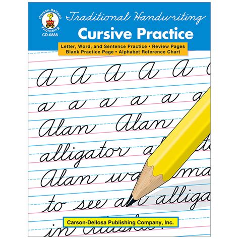 Carson Dellosa Traditional Handwriting: Cursive Practice Workbook | CD-0888 – SupplyMe