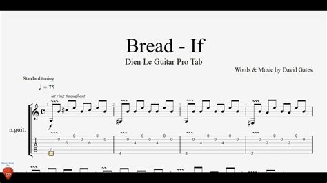 Bread - If - Guitar Tutorial + TAB - YouTube