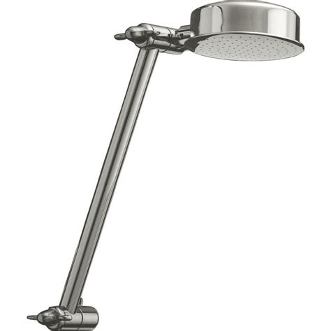 Delta Single-Spray 2.5 GPM Adjustable Arm Raincan Shower Head in Chrome ...