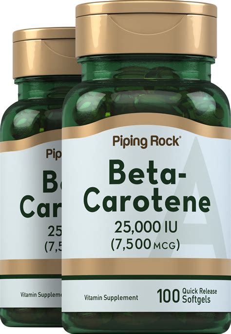 Beta-Carotene Supplements for Eyes and Skin | Buy Beta Carotene | PipingRock Health Products