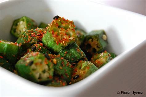 Fiona's Japanese Cooking: Japanese stir-fried okra vegetable recipe