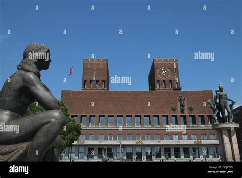 Oslo city hall murals hi-res stock photography and images - Alamy