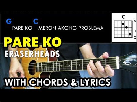 Pare Ko - Eraserheads | Guitar Strumming Cover with Chords & Lyrics - YouTube